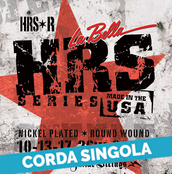 Corda singola La Bella per chitarra elettrica, HRS Nickel Round Wound
