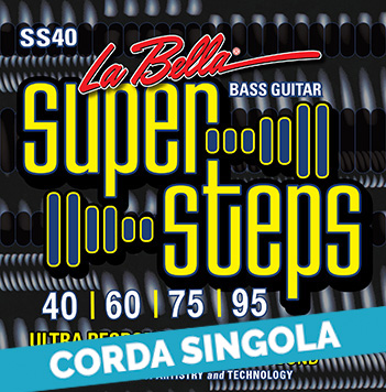 La Bella Super Steps | Corda singola per basso 4 corde